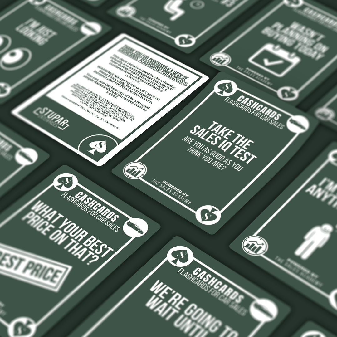 Cashcards: Flashcards for Car Sales (PRE-ORDER)