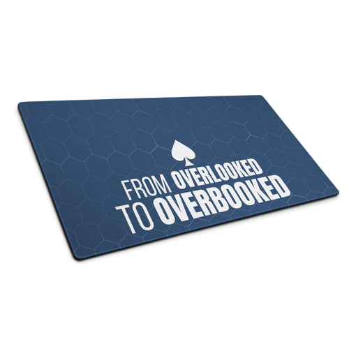 Overlooked To Overbooked Extra Large Mousepad Blue