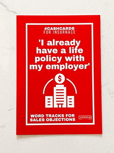 Cashcards: Flashcards for Insurance Objections